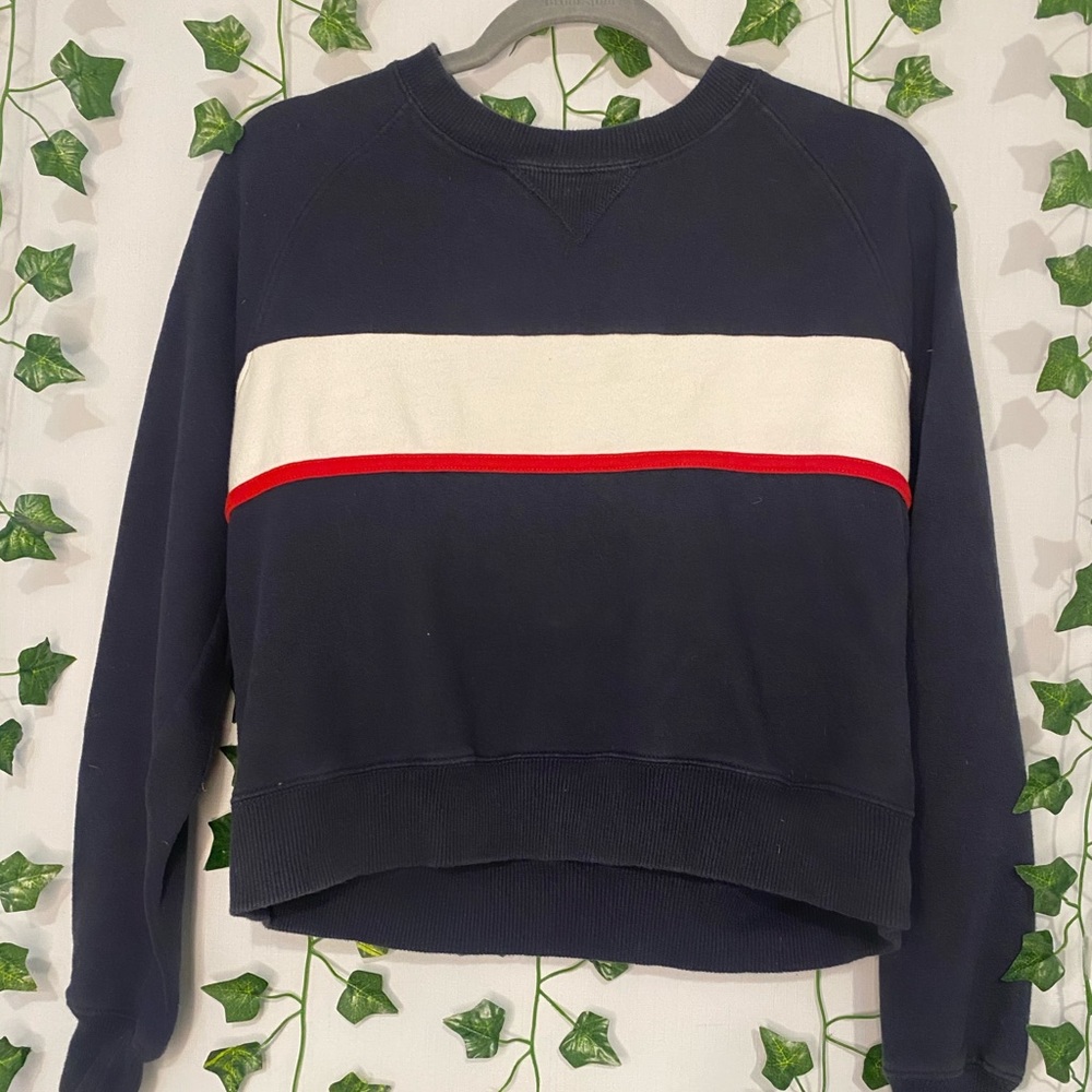 Look alike Tommy Hilfigrer cropped crew neck